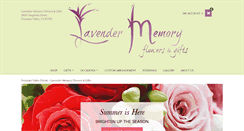 Desktop Screenshot of lavendermemoryflowers.com